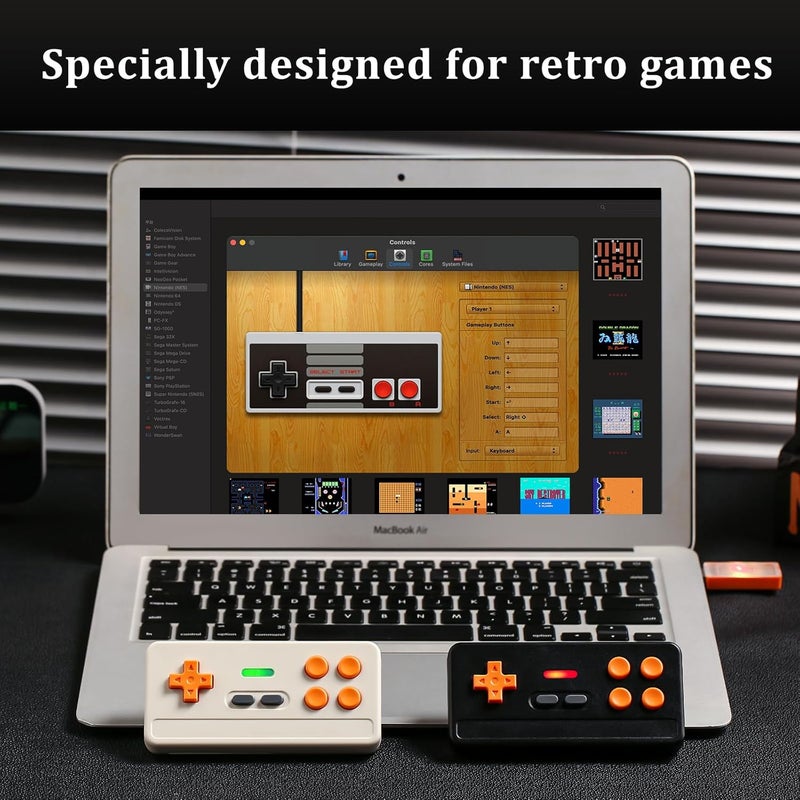BFTDjanus Wireless Controller Mini Controller for Retro Games - Vintage Gamepad with Hall Effect Sticks, 1000Hz Polling Rate | Plug & Play for PC ISO Android - Image 4